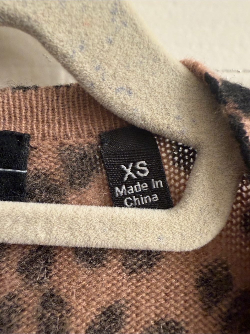 Saks Fifth Avenue 100% Cashmere Leopard Print Open-Front Cardigan Beige & Black - Picture 3 of 11